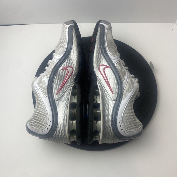 Nike Reax Run 5 Womens Size 9 407987-116 White Metallic Silver Running Shoes - Picture 6 of 8